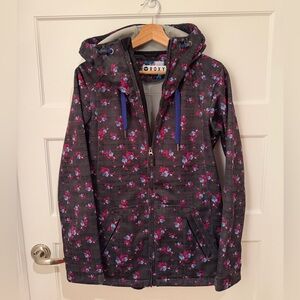 Roxy floral print water-resistant softshell jacket